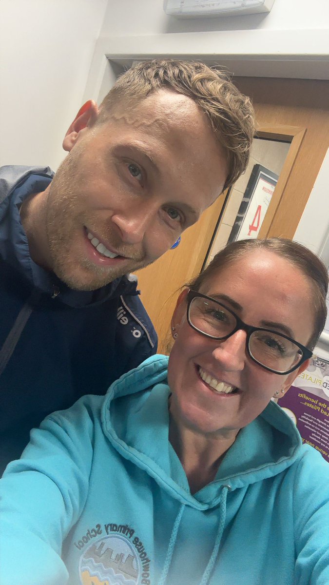 Of course Mrs Muir was most excited to meet Scott Arfield. A reward for her work this week to ensure our team could take part.
