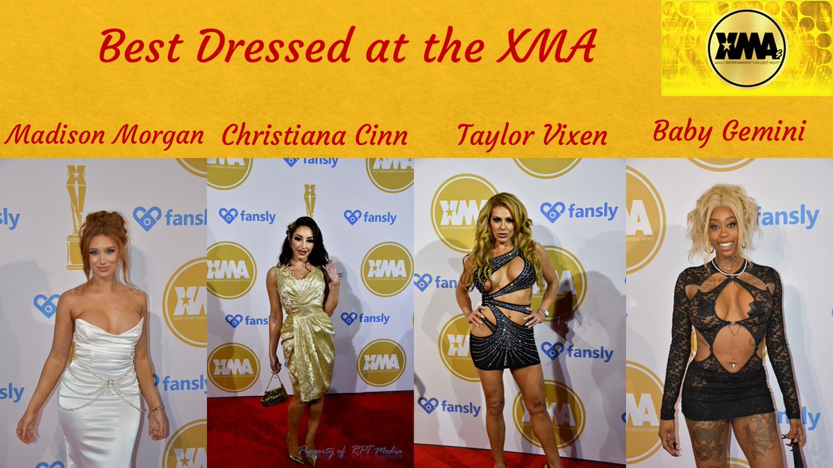 Next up on my pics for Best Dressed for the <a href="/xbizawrds/">XBIZ Awards (XMAs) 2025 Live</a>
are <a href="/OhMadisonMorgan/">Madison M.</a> <a href="/ChristianaCinn/">Christiana Cinn</a> <a href="/taylor_vixxen/">Taylor Vixxen</a> <a href="/_BabyGeminii/">BABY GEMINI ✨</a>