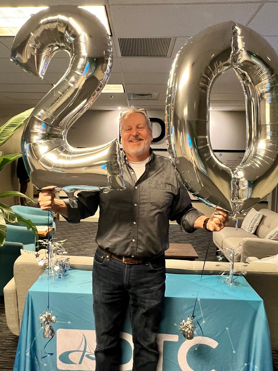 Here’s to 20 years! 

A huge thank you to Skip Wheatly for two decades of dedication at DTC. We were honored to celebrate this milestone with him and his family in the office! Drop a 🏆 in the comments for Skip! 

#DTC #FamilyFirst #20YearsStrong #Leadership #Workiversary