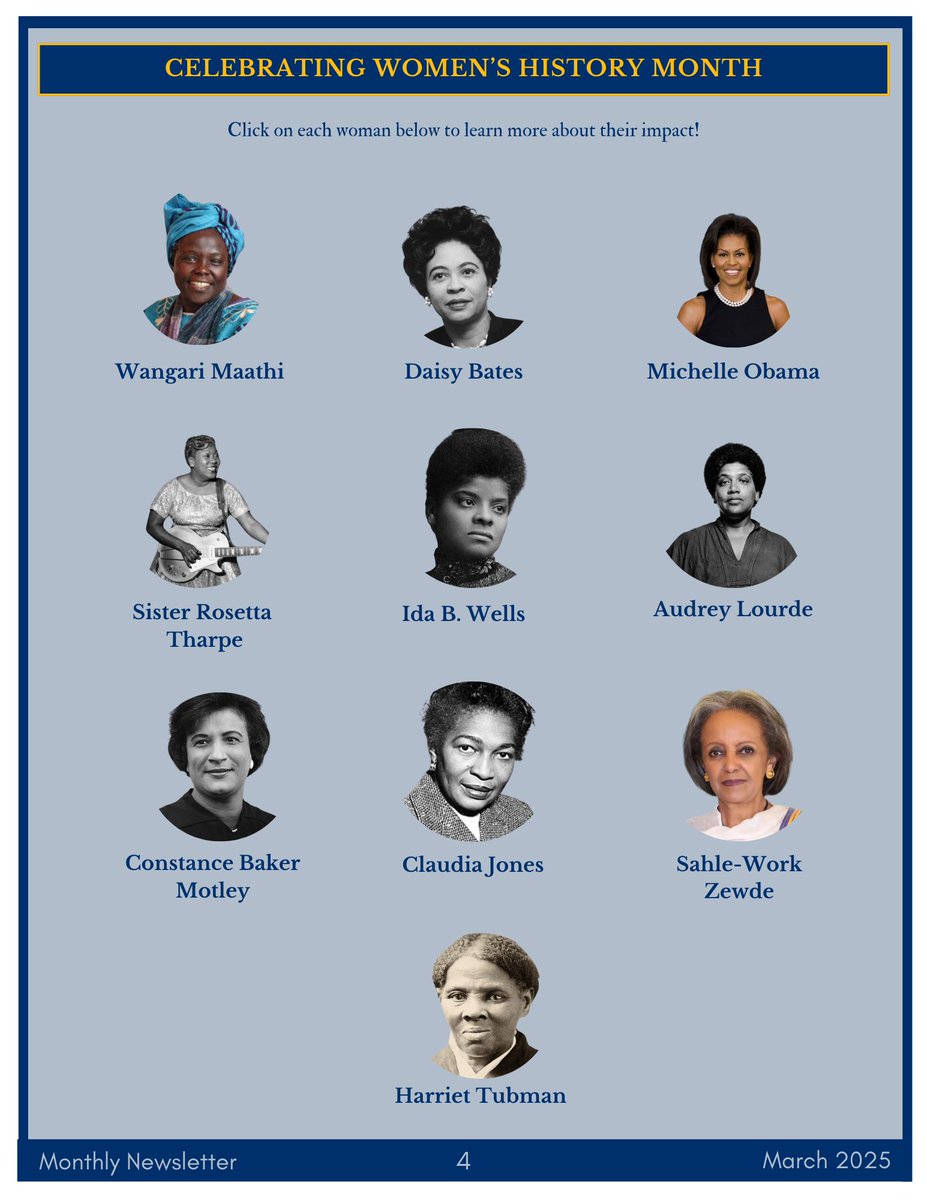 Please see our March 2025 Newsletter below, and we're wishing everyone a month of inspiration and celebration this Women's History Month!