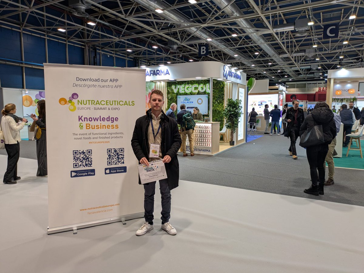 CTCAlimentacion's tweet photo. 👌Hemos estado en la feria #Nutraceuticals para conocer de cerca las últimas tendencias en envases sostenibles y soluciones innovadoras para la industria alimentaria.
Damos a conocer los proyectos #Oasis, #Nutrialitec y #Novapack https://t.co/SXc7Q4384s