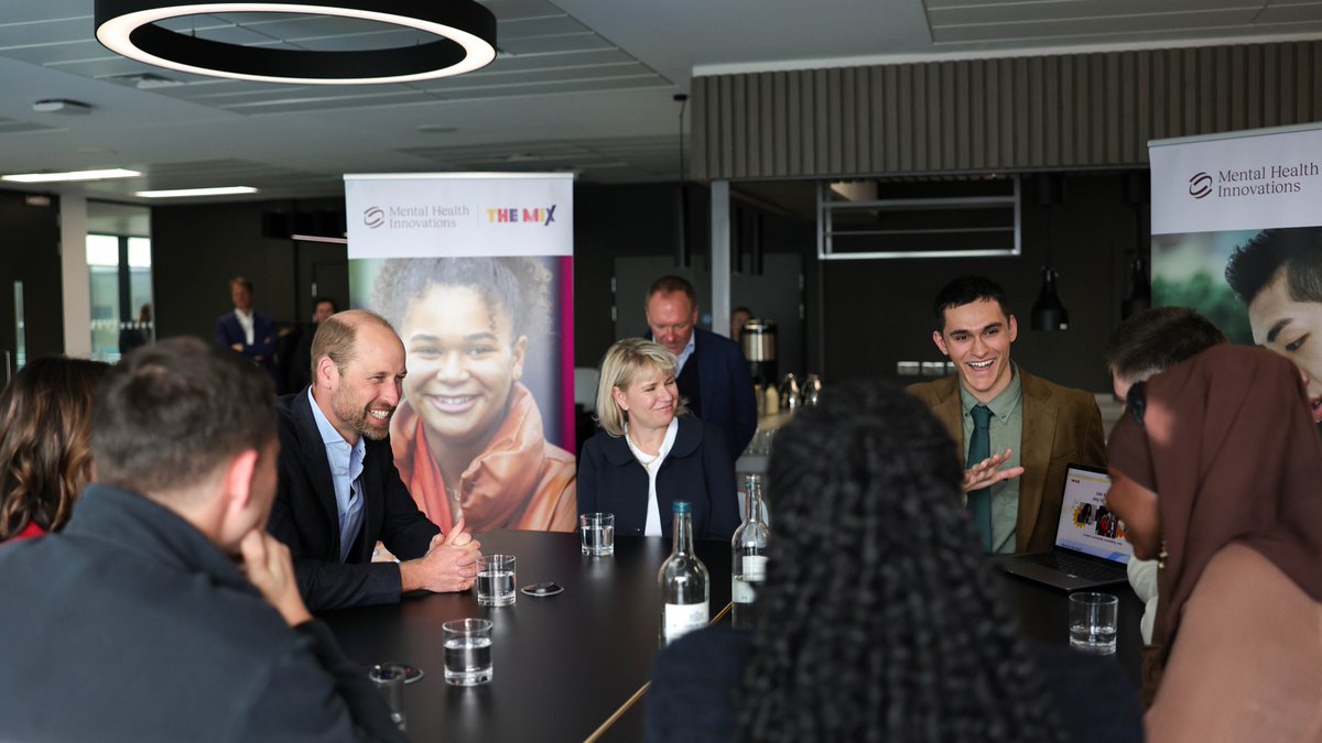 The Prince and Princess of Wales (@kensingtonroyal) on Twitter photo A closer look at the future of mental health support and learning how it’s being powered by young voices, data, and cutting-edge AI technology at Mental Health Innovations. 
An inspiring group of young volunteers are driving real change through a merger between <a href="/GiveUsAShout/">Shout</a> and A closer look at the future of mental health support and learning how it’s being powered by young voices, data, and cutting-edge AI technology at Mental Health Innovations. 
An inspiring group of young volunteers are driving real change through a merger between <a href="/GiveUsAShout/">Shout</a> and