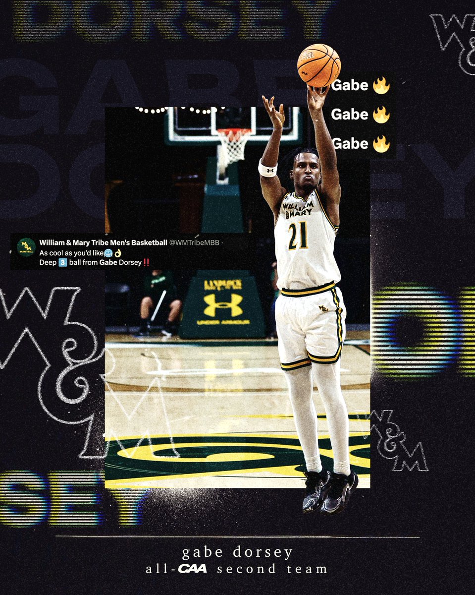 William & Mary Tribe Men's Basketball (@wmtribembb) on Twitter photo Buckets. π
<a href="/gabedorsey21/">Gabe Dorsey</a> β‘οΈ Second Team All-CAA
π° go.wm.edu/nf4rY3
#GoTribe | #MarchOnTribe Buckets. π
<a href="/gabedorsey21/">Gabe Dorsey</a> β‘οΈ Second Team All-CAA
π° go.wm.edu/nf4rY3
#GoTribe | #MarchOnTribe