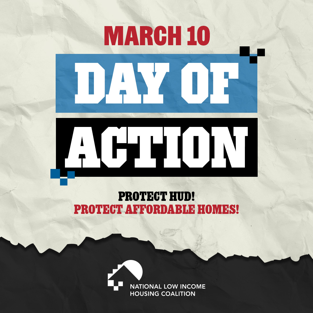 National Low Income Housing Coalition (@nlihc) on Twitter photo .<a href="/NLIHC/">National Low Income Housing Coalition</a> calls on advocates to participate in a #NationalDayofAction on March 10, to protect <a href="/HUDgov/">Department of Housing and Urban Development</a> from staff and funding cuts!
#HandsOffHousing .<a href="/NLIHC/">National Low Income Housing Coalition</a> calls on advocates to participate in a #NationalDayofAction on March 10, to protect <a href="/HUDgov/">Department of Housing and Urban Development</a> from staff and funding cuts!
#HandsOffHousing