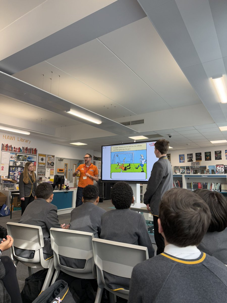 HAWI Library (@hawilibrary) on Twitter photo On Wednesday, we welcomed Ben Lyttleton to HAWI. He transformed our school into a Football School: we learned about geography, engaged in drama, sang and danced some Samba, and tested our knowledge of football rules. It was a fantastic day, and the students loved it! <a href="/benlyt/">Ben Lyttleton</a> On Wednesday, we welcomed Ben Lyttleton to HAWI. He transformed our school into a Football School: we learned about geography, engaged in drama, sang and danced some Samba, and tested our knowledge of football rules. It was a fantastic day, and the students loved it! <a href="/benlyt/">Ben Lyttleton</a>