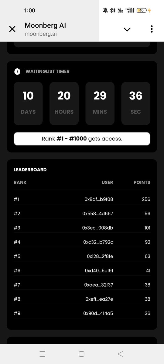 Moonberg leaderboard check Allocation 👀🚀🚀moonberg.ai/ref/kU9HlmLh9I