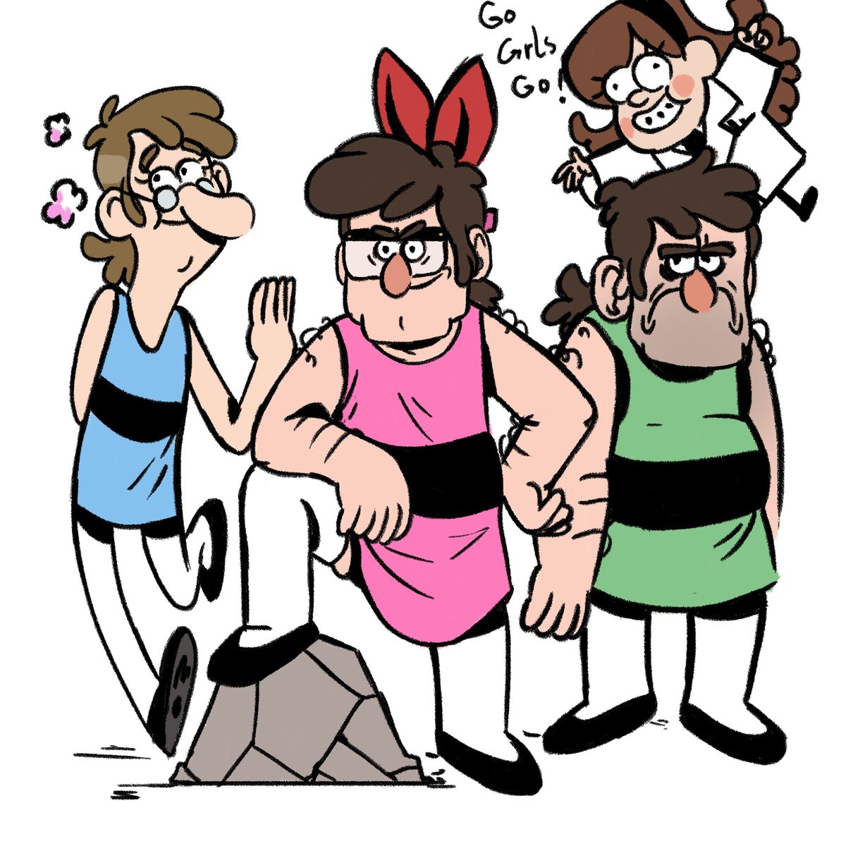go girls go!
#GravityFalls #powerpuffgirls