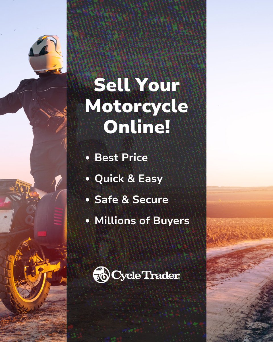 CycleTrader's tweet image. 🏍️💨 Ready for a new ride? Sell your motorcycle hassle-free! List it on Cycle Trader and reach millions of buyers! Quick, easy, and secure—get top dollar today! 💰👉 brnw.ch/21wR9P4

#CycleTrader #SellYourMotorcycle #RideIntoSpring #NewAdventures