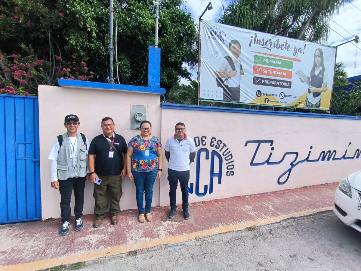 INEYucatan's tweet photo. El #01consejodistrital y la #01JuntaDistrital #Valladolid del #INEYucatán realizan Visitas de Examinación a las secciones del #distritoelectoral, para verificar las condiciones de los inmuebles destinados a la instalación de casillas seccionales en el marco del #PEEPJF 2025. https://t.co/mD9Q4zuNgi