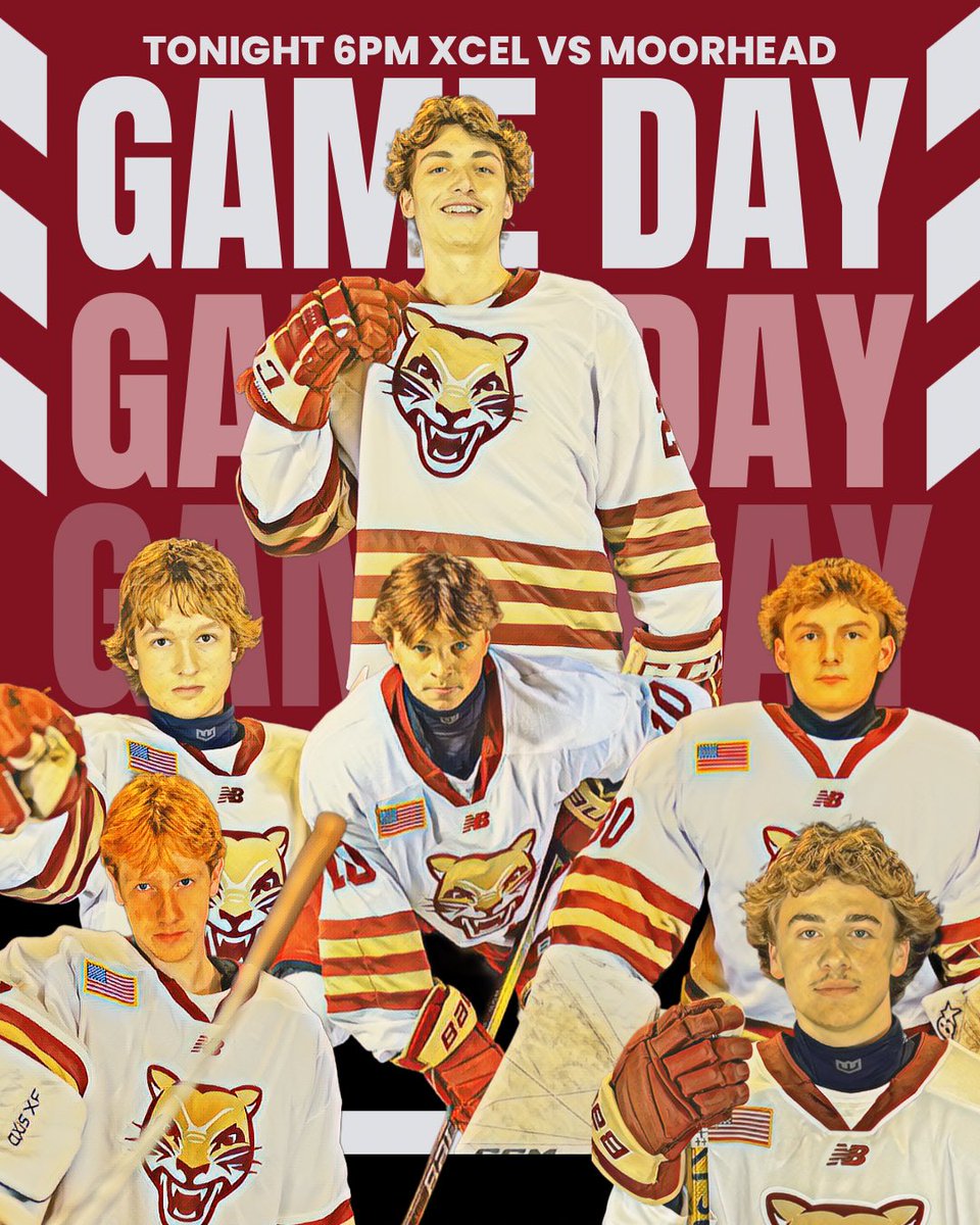 | GAME DAY | 

State Hockey tourney TIME 🔥 

 🗓️  TONIGHT

📍 Xcel Energy Center

⏰ 6PM

🎟️ SOLD OUT 

📺 Channel 45 TV