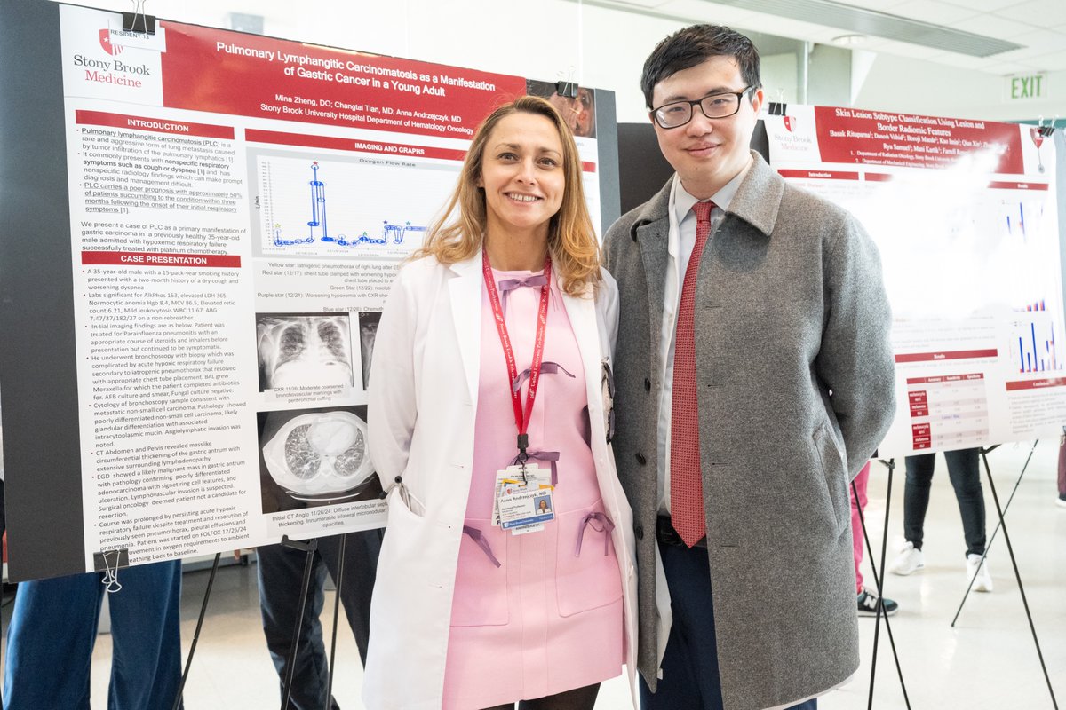 Stony Brook Hematology Oncology Fellowship (@sbhemoncfellow) on Twitter photo Excellent work at the Women in Medicine & Science Research Day <a href="/StonyBrookMed/">Stony Brook Medicine</a> <a href="/stonybrooku/">Stony Brook University</a> Congratulations to the Division of Hematology Oncology including Dr. Andrzejczyk and first-year fellow Dr. Tian 👏 Excellent work at the Women in Medicine & Science Research Day <a href="/StonyBrookMed/">Stony Brook Medicine</a> <a href="/stonybrooku/">Stony Brook University</a> Congratulations to the Division of Hematology Oncology including Dr. Andrzejczyk and first-year fellow Dr. Tian 👏