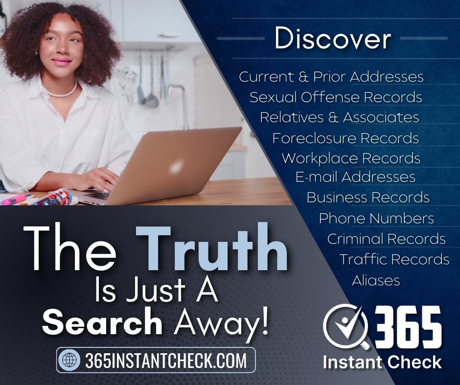 365instantcheck's tweet image. Don’t wait for answers; get them immediately, all in one place. Go to 💻365instantcheck.com for your complete background report today!

#backgroundchecks #instantsearch #365instantcheck #safetyculture #onlinesafety