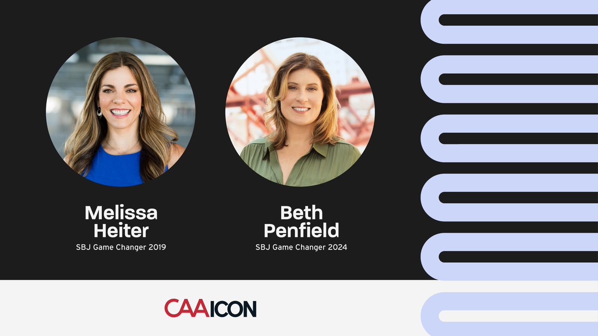 #WICWeek is the perfect time to highlight two extraordinary women of CAA ICON! As past recipients of the <a href="/SBJ/">Sports Business Journal</a> Game Changer award, Melissa Heiter and Beth Penfield continue to lead the way for women and have a positive impact on our company and the industry.