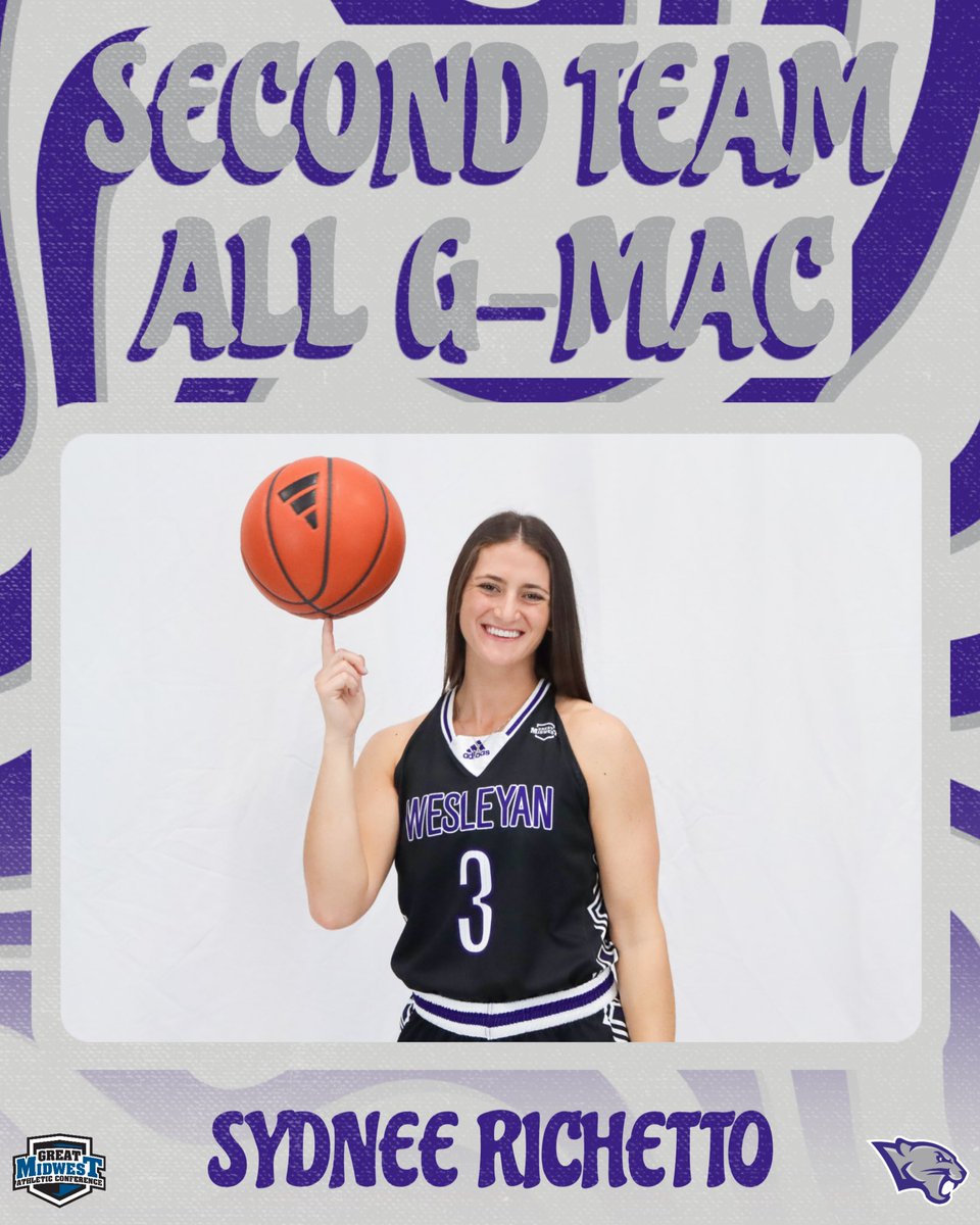 Sydnee Richetto has been named to the Second Team All G-MAC! 💜

The senior guard averaged a team-high 12.8 points to lead the Panthers to the G-MAC Championship Tournament 🔥

Congrats Sydnee! 

#Forward