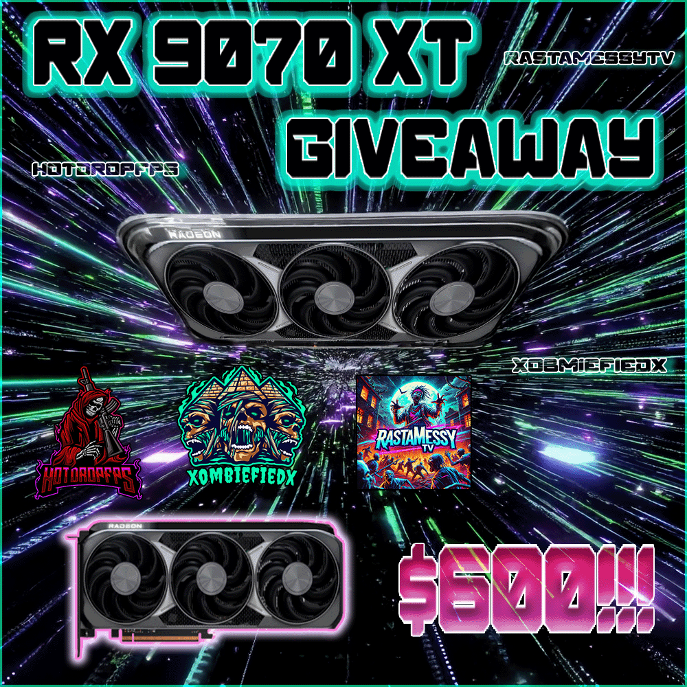 xombiefiedx's tweet photo. 🚨🎉 Team HD is Amping Up April with this NEXT LEVEL giveaway! 🎉🚨
We’re giving away an AMD RX 9070 XT GPU to power up your gaming rig! 🎮⚡
Don't miss your shot at ultimate performance—stay tuned for entry details! 👀🎁
#Giveaway #AMD #RX9070XT #TeamHD #PCGaming #WinBig https://t.co/Fx9Xg4yHMt