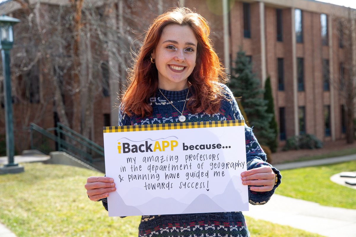Appalachian State Geography & Planning (@appstateghypln) on Twitter photo Today is #iBackAPP! Support <a href="/appstate/">Appalachian State</a> by giving, wearing and sharing. 💛
To give to the Department of Geography and Planning, visit givenow.appstate.edu/casgeography. Today is #iBackAPP! Support <a href="/appstate/">Appalachian State</a> by giving, wearing and sharing. 💛
To give to the Department of Geography and Planning, visit givenow.appstate.edu/casgeography.