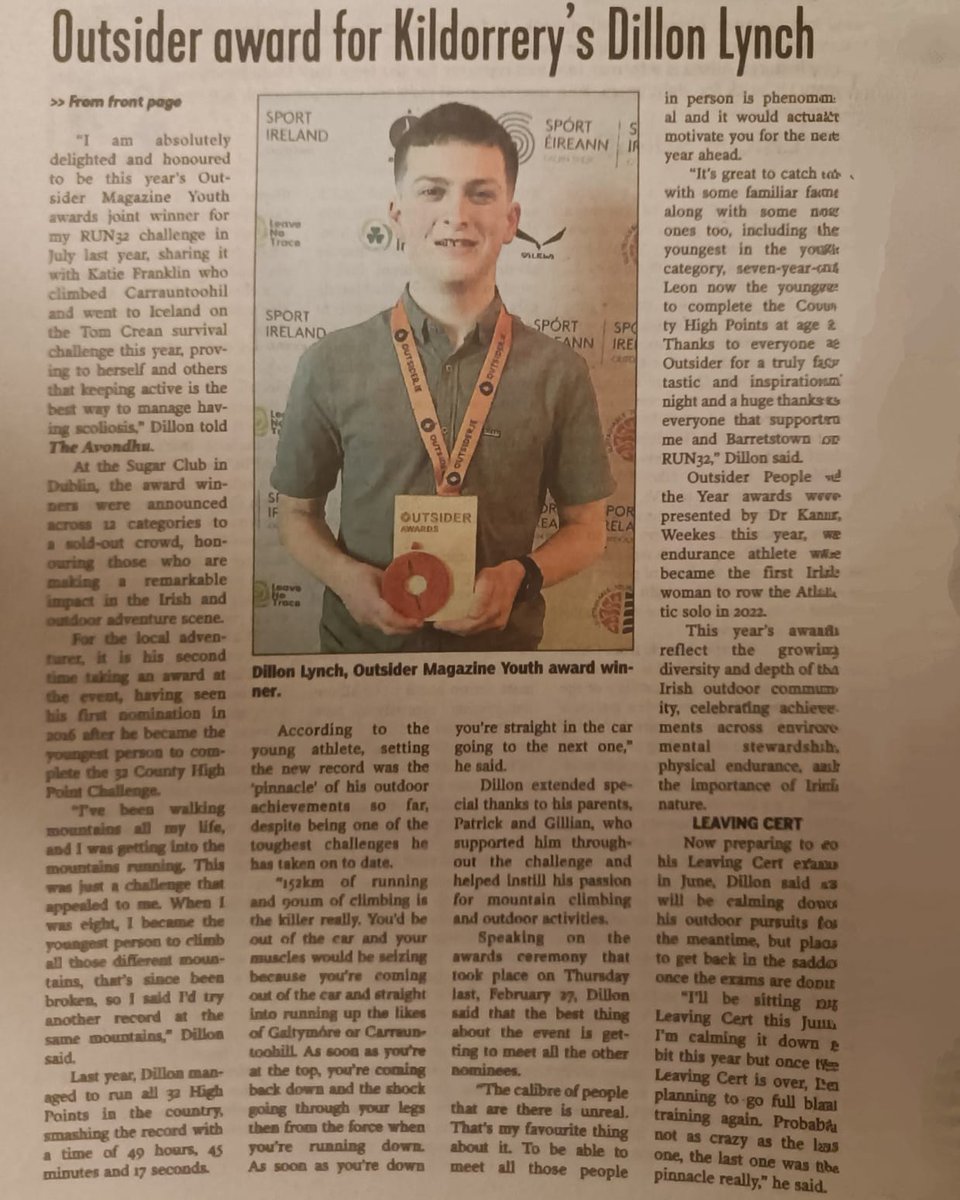 Thanks to <a href="/TheAvondhu/">The Avondhu</a> for the article on today's newspaper.
<a href="/Barretstown/">Barretstown</a> <a href="/OutsiderMag/">Outsider.ie</a>