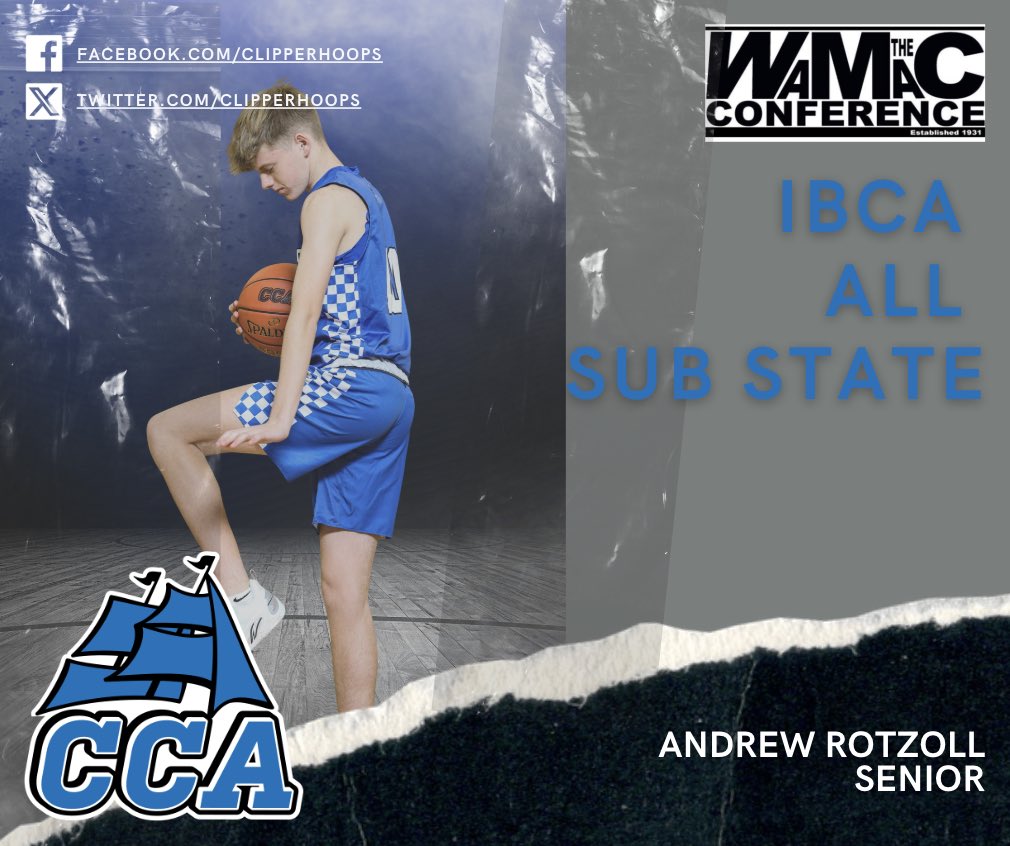 Senior Andrew Rotzoll was named to the Iowa Basketball Coaches Association All Sub-State Team