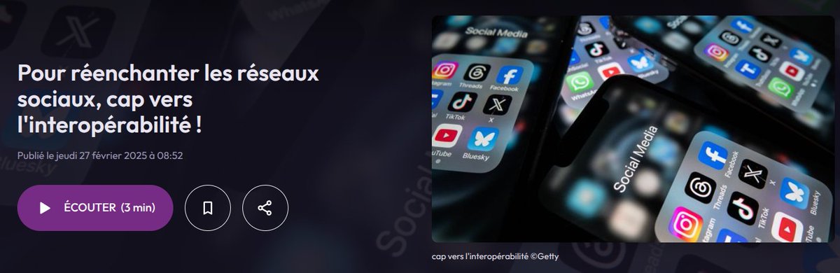 HelloQuitteX's tweet image. &quot;La portabilité est déjà garantie, elle a par exemple permis au mouvement #HelloQuitteX d’accompagner les utilisateurs dans leur traversée en exigeant d’X leurs archives personnelles&quot; 🎧 @franceculture 

Merci à François Saltiel pour sa chronique sur l&apos;interopérabilité !