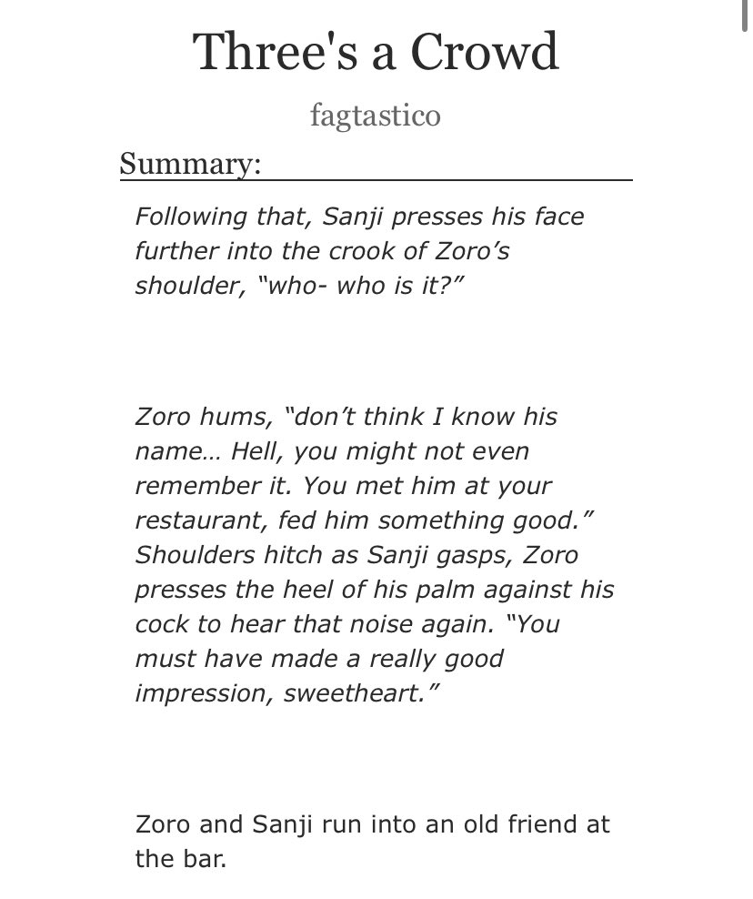 f4gtastico's tweet photo. Three's a Crowd. read now on ao3  
https://t.co/QRAQLSmJnI https://t.co/sMOmKCOPEo