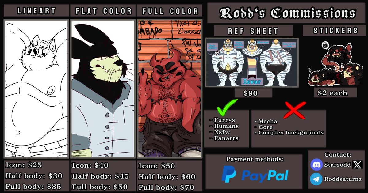 StarzOdd's tweet image. RODD&apos;S C0M15510N5 🐯

[pt-br 🇧🇷]
[eng 🇺🇸]

(⚠️ TOS in comments)