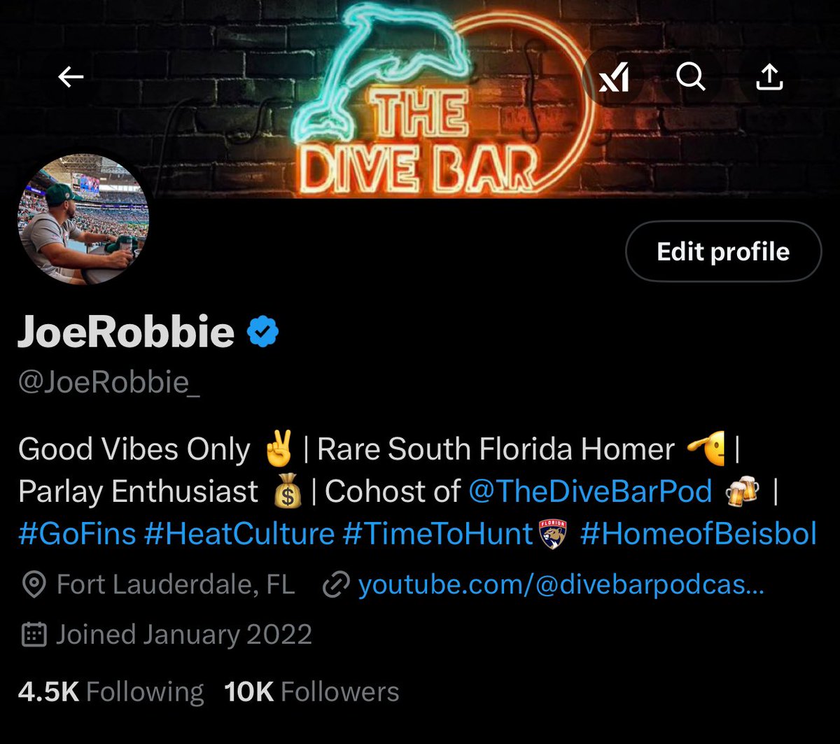 JoeRobbie (@joerobbie_) on Twitter photo Ayoooo the boy just breached 10k followersโผ๏ธ
Ima need a couple of yall to hit the unfollow button to keep me humble though ๐
All jokes aside - Thanks to everyone that has been rolling w me & <a href="/TheDiveBarPod/">The Dive Bar Podcast ๐ฌ๐ฅ</a> boys these last few years.
WE JUST GETTIN STARTED FAM ๐ค Ayoooo the boy just breached 10k followersโผ๏ธ
Ima need a couple of yall to hit the unfollow button to keep me humble though ๐
All jokes aside - Thanks to everyone that has been rolling w me & <a href="/TheDiveBarPod/">The Dive Bar Podcast ๐ฌ๐ฅ</a> boys these last few years.
WE JUST GETTIN STARTED FAM ๐ค