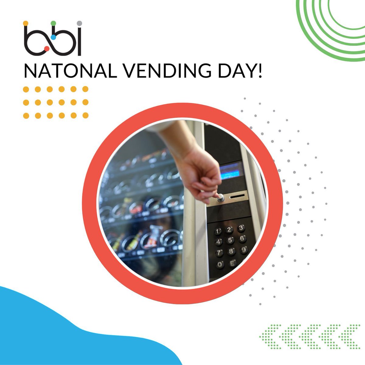 bbiteam's tweet image. Happy #NationalVendingDay! At BBI, we&apos;re proud to support the businesses that keep your favorite snacks and drinks just a button away. 🎉 

From innovation to distribution, we celebrate the vending industry today and every day! 🤖🥤🍫 #BBI #VendingSolutions #ConvenienceOnTheGo