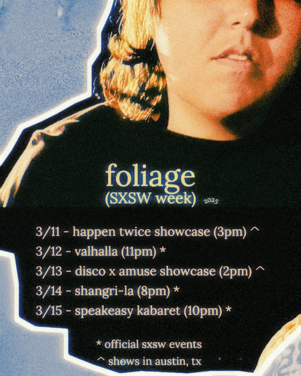 The time has come. My debut festival appearance at SXSW next week in Austin, TX 💐