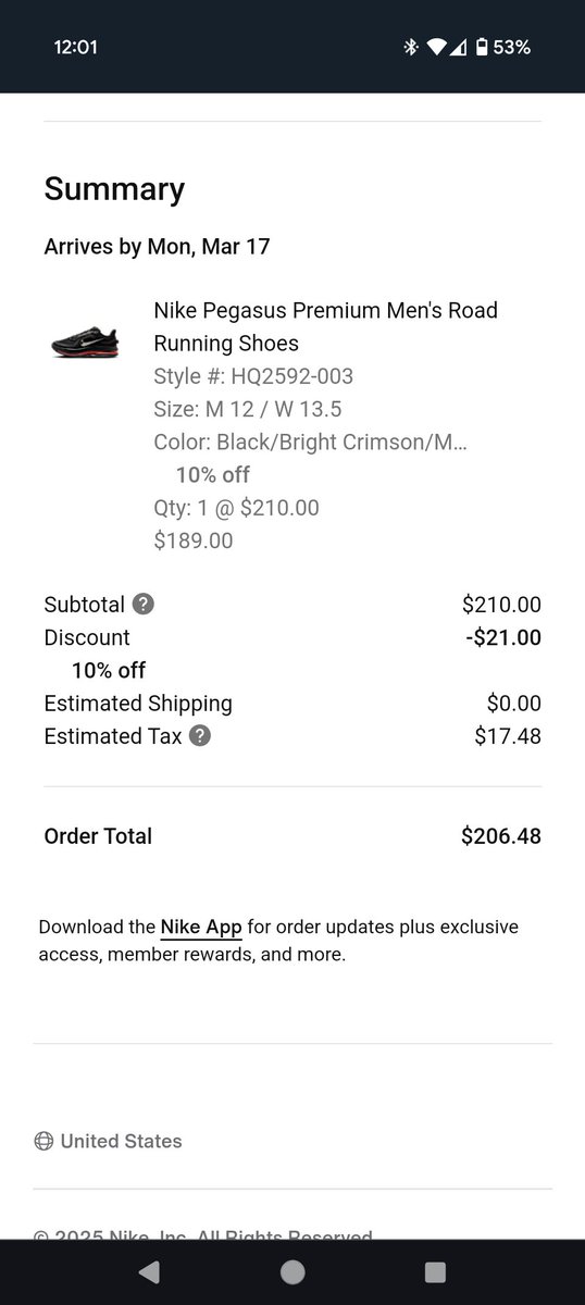 the_lt_88's tweet photo. @snkr_twitr Not sure where the discount came from but OK 🤷‍♂️ https://t.co/NYCFm9HOqG