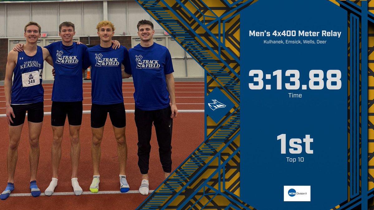 New School Record for the Men’s 4x400