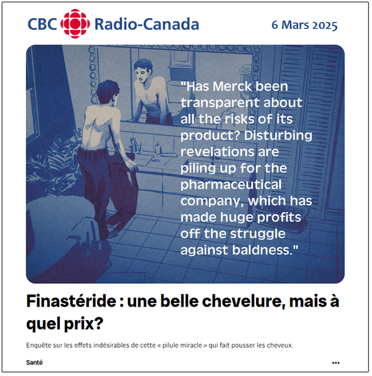 Ahead of its Enquête investigation into PFS, debuting tonight, CBC Radio Canada has published a companion print report, running 5,000+ words #PostFinasterideSyndrome rb.gy/6rpfpv