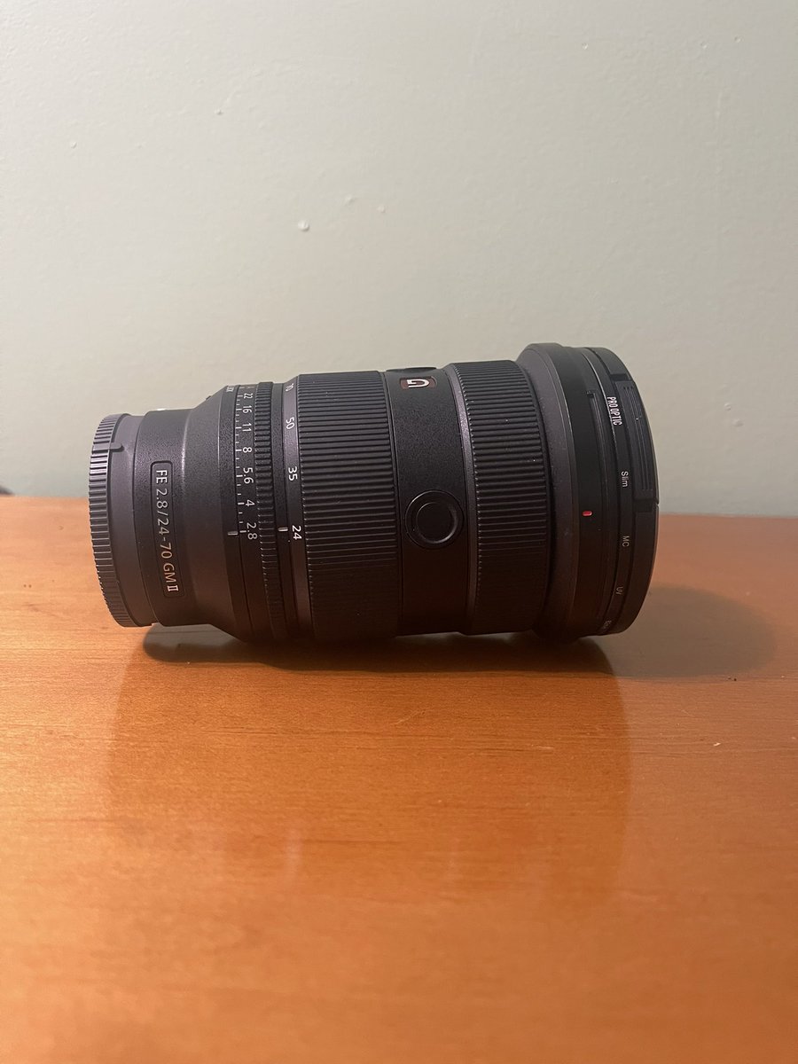 selling my 24-70 2.8 GM2 with filters + lens hood and carrying case $1900 / accepting a trade for a 35mm 1.4 e mount hmu