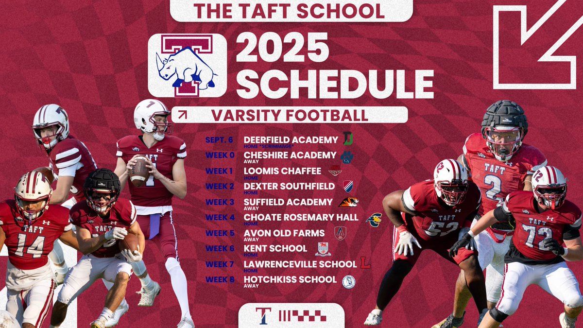 2025 Schedule is Set! 🦏🆙

#gorhinos🦏 #gobigred #wearetaft #legacy 

Dates &amp; Times TBD