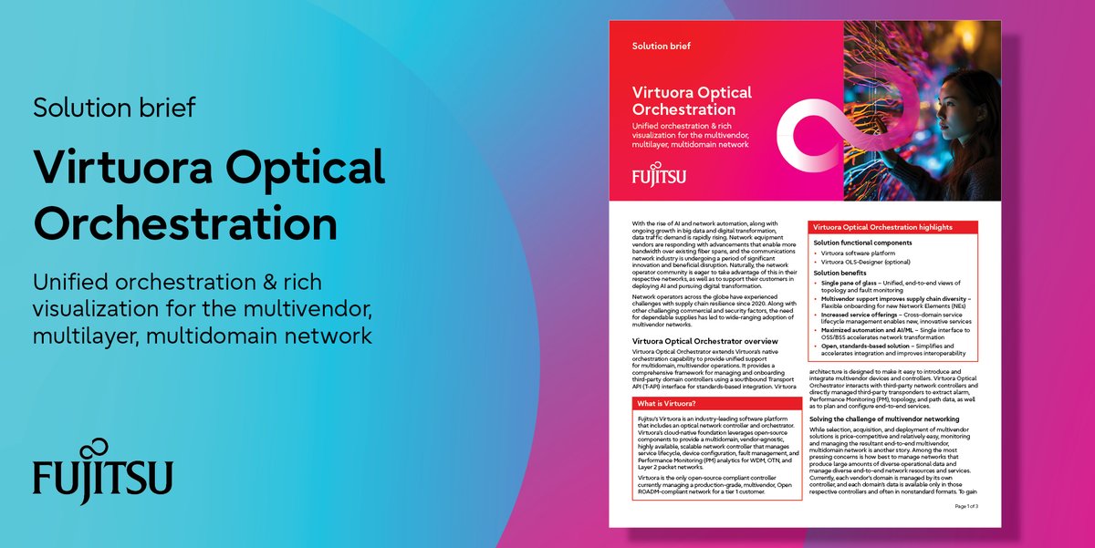 1FinityInc's tweet image. What’s the right approach to the challenge of #Multivendor, multidomain #OpticalOrchestration for the open network? How can you synthesize network data in multiple formats to gain meaningful insights about the network’s performance?

With a Virtuora optical orchestration