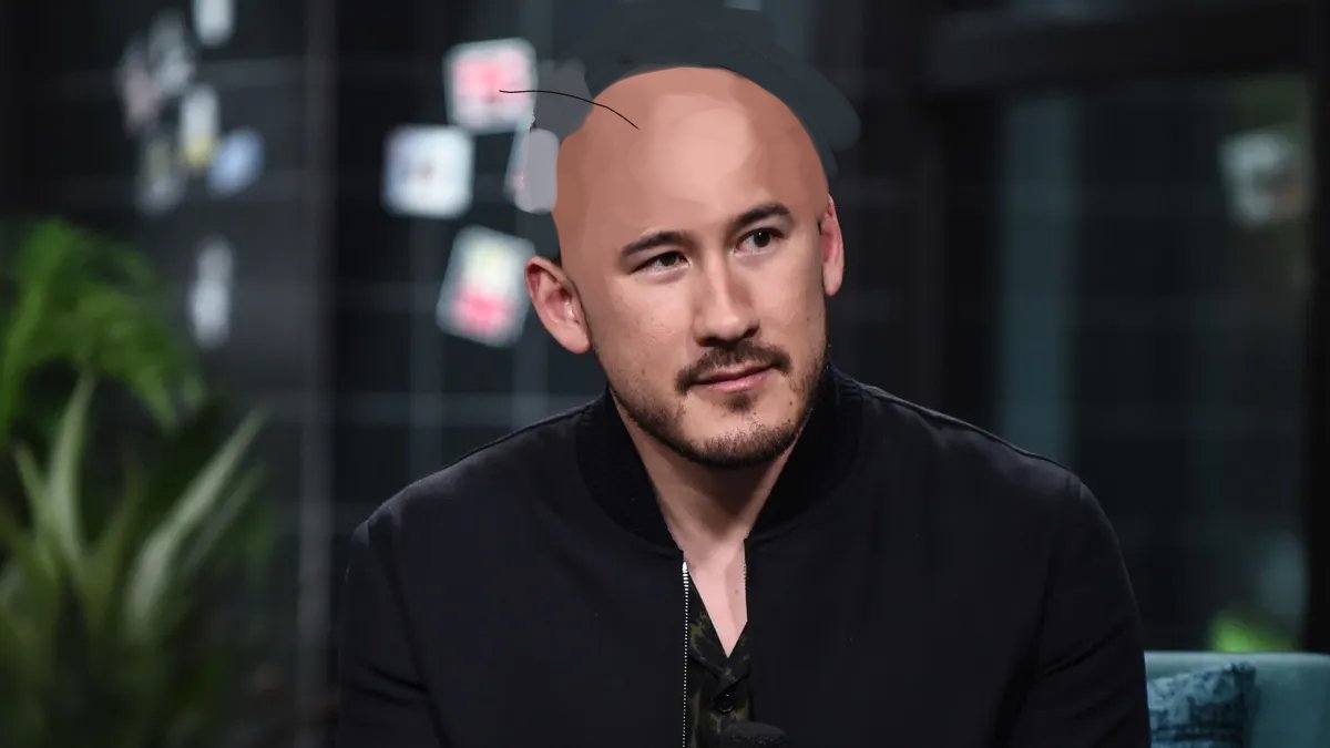 autisvic's tweet image. for every like, markiplier gets another hair strand