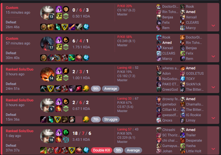 its so hard to win soloq nowadays, someone always mental booms 😢