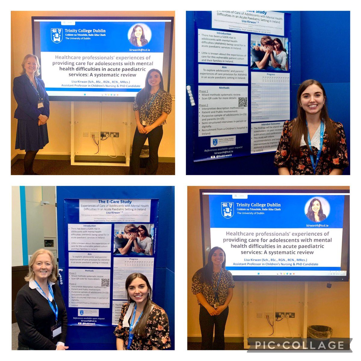 Lisa Kirwan (@lisakirwan3) on Twitter photo Grateful to have had the opportunity to present findings from phase 1 of my PhD study <a href="/theecarestudy/">The E-Care Study</a> and my progress to date at <a href="/TCD_SNM/">School of Nursing & Midwifery, TCD</a> #THEconf2025 this week. An incredible lineup of inspiring speakers and presenters, I learned so much 👏🏻 <a href="/TCD_TRiCC/">Trinity Research in Childhood Centre (TRiCC)</a> <a href="/ImeldaCoyne/">Professor Imelda coyne</a> Grateful to have had the opportunity to present findings from phase 1 of my PhD study <a href="/theecarestudy/">The E-Care Study</a> and my progress to date at <a href="/TCD_SNM/">School of Nursing & Midwifery, TCD</a> #THEconf2025 this week. An incredible lineup of inspiring speakers and presenters, I learned so much 👏🏻 <a href="/TCD_TRiCC/">Trinity Research in Childhood Centre (TRiCC)</a> <a href="/ImeldaCoyne/">Professor Imelda coyne</a>