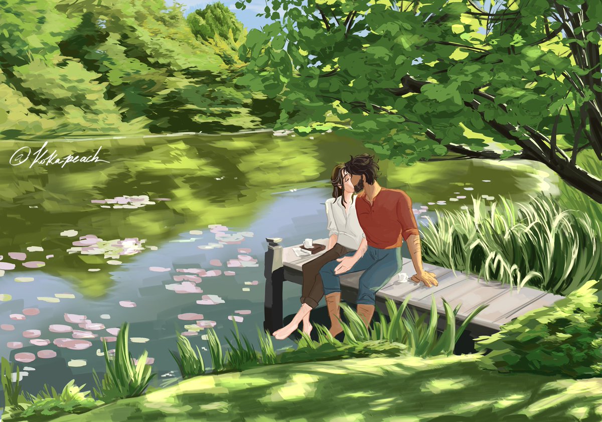 somewhere in a cottage by a stream…. 4 kids jayvik family doodles coming soon #jayvik