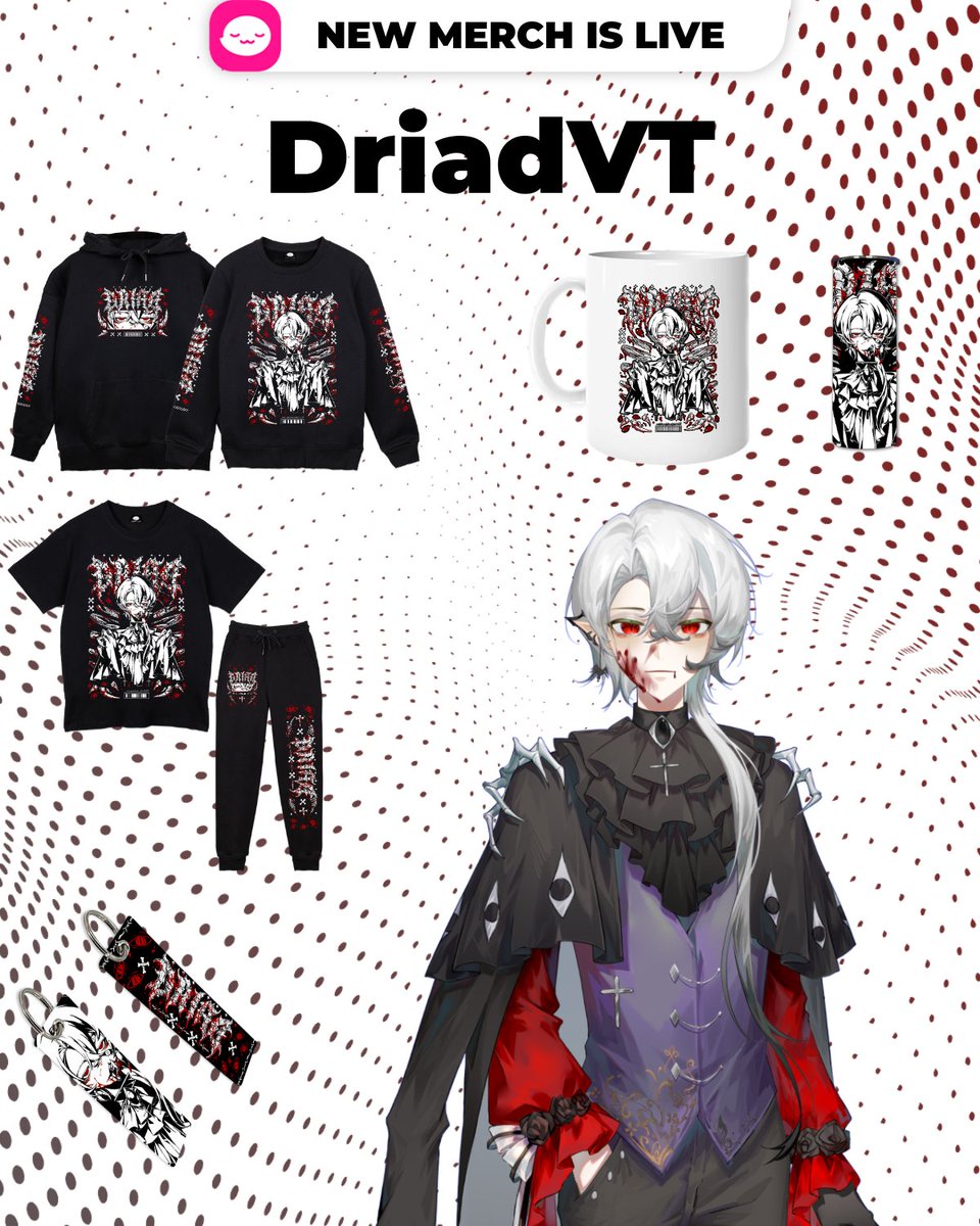 DriadVT's tweet image. Heyoo!!! I know I have never really used this before, but I have merch now!!!!
DriadVT – UwU Market