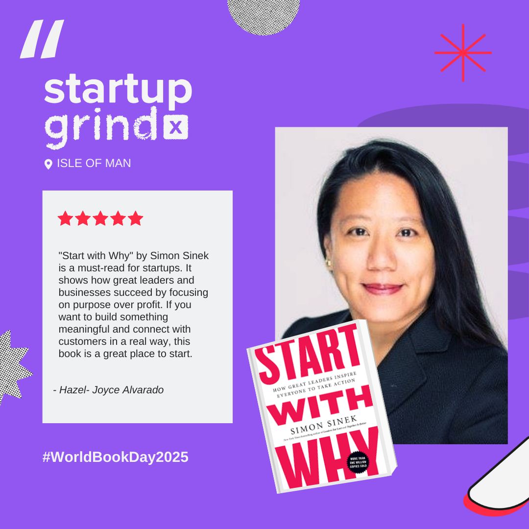 It’s #WorldBookDay! Books can fuel growth in startups and careers. The Startup Grind Isle of Man team just shared their top reads. Which book inspires you in business or life? Drop your recs in the replies!
