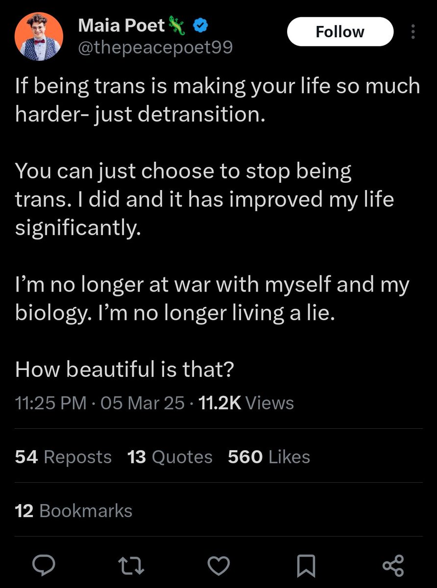 It's not a light switch you can turn off and on. 

That's not how trans people work and it will NEVER be how we actually are. 

That's how we know you weren't trans in the first place. 

I was like this since I was 5 years old, it's lifelong.