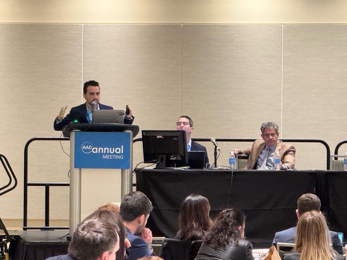 Starting AAD 2025 sharing at the International Psoriasis Council Symposium on Cardiovascular disease and Psoriasis. 
I shared new results from our lab in Madrid which will be published soon, stay tuned!!