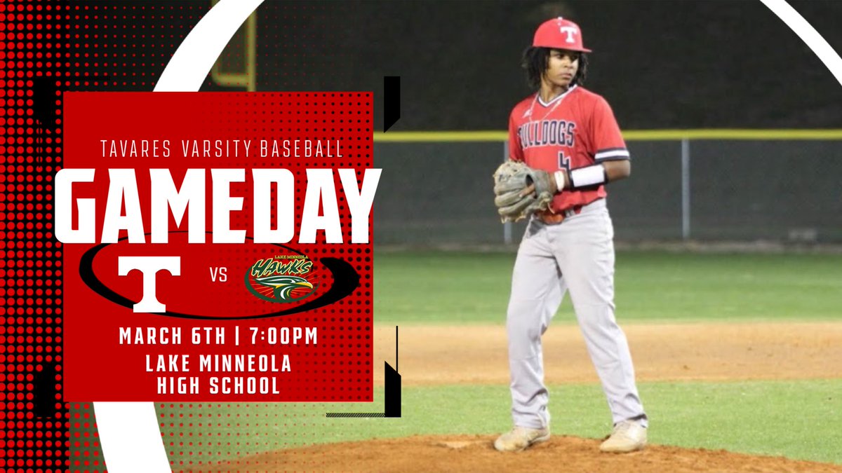 ‼️GAMEDAY‼️

The Dawgs look to win the week tonight as they hit the road to take on the Lake Minneola Hawks! First pitch set for 7:00 PM. 🔴⚪️

🆚: THS @ LMHS
⏰: JV 4:30 PM/ Varsity 7:00 PM
📍: Lake Minneola HS

#ProveThemWrong #TavaresBaseball