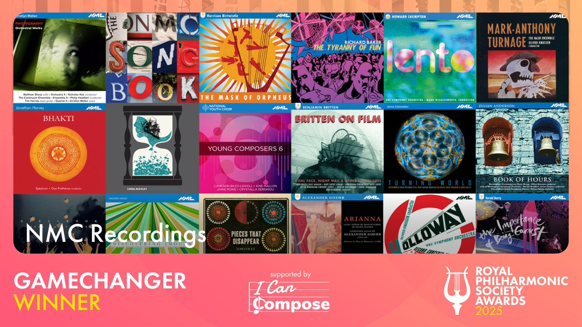 Royal Philharmonic Society (@royalphilsoc) on Twitter photo The RPS Gamechanger Award is supported by <a href="/i_can_compose/">I Can Compose</a>. It's presented by the RPS Board and Council to those who break new ground in classical music, as the Philharmonic Society founders set out to do in 1813. This year's Award goes to NMC Recordings <a href="/nmcrecordings/">NMC Recordings</a>. #RPSAwards The RPS Gamechanger Award is supported by <a href="/i_can_compose/">I Can Compose</a>. It's presented by the RPS Board and Council to those who break new ground in classical music, as the Philharmonic Society founders set out to do in 1813. This year's Award goes to NMC Recordings <a href="/nmcrecordings/">NMC Recordings</a>. #RPSAwards