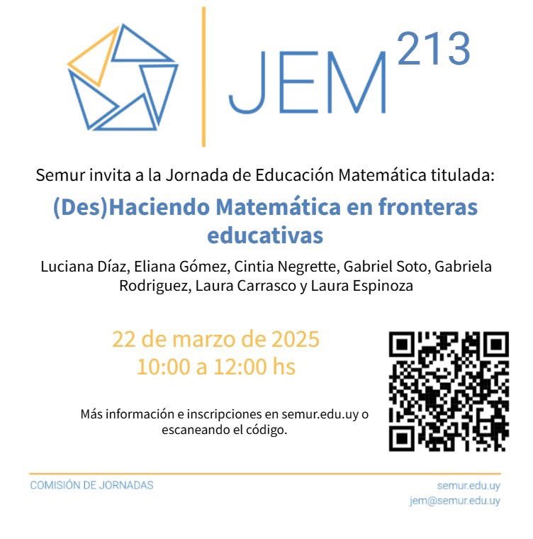 CUREM_SEMUR's tweet photo. Se viene la primer JEM del año con colegas de Argentina.

Más información en https://t.co/IwuYrF0JPA https://t.co/fTukotu4no