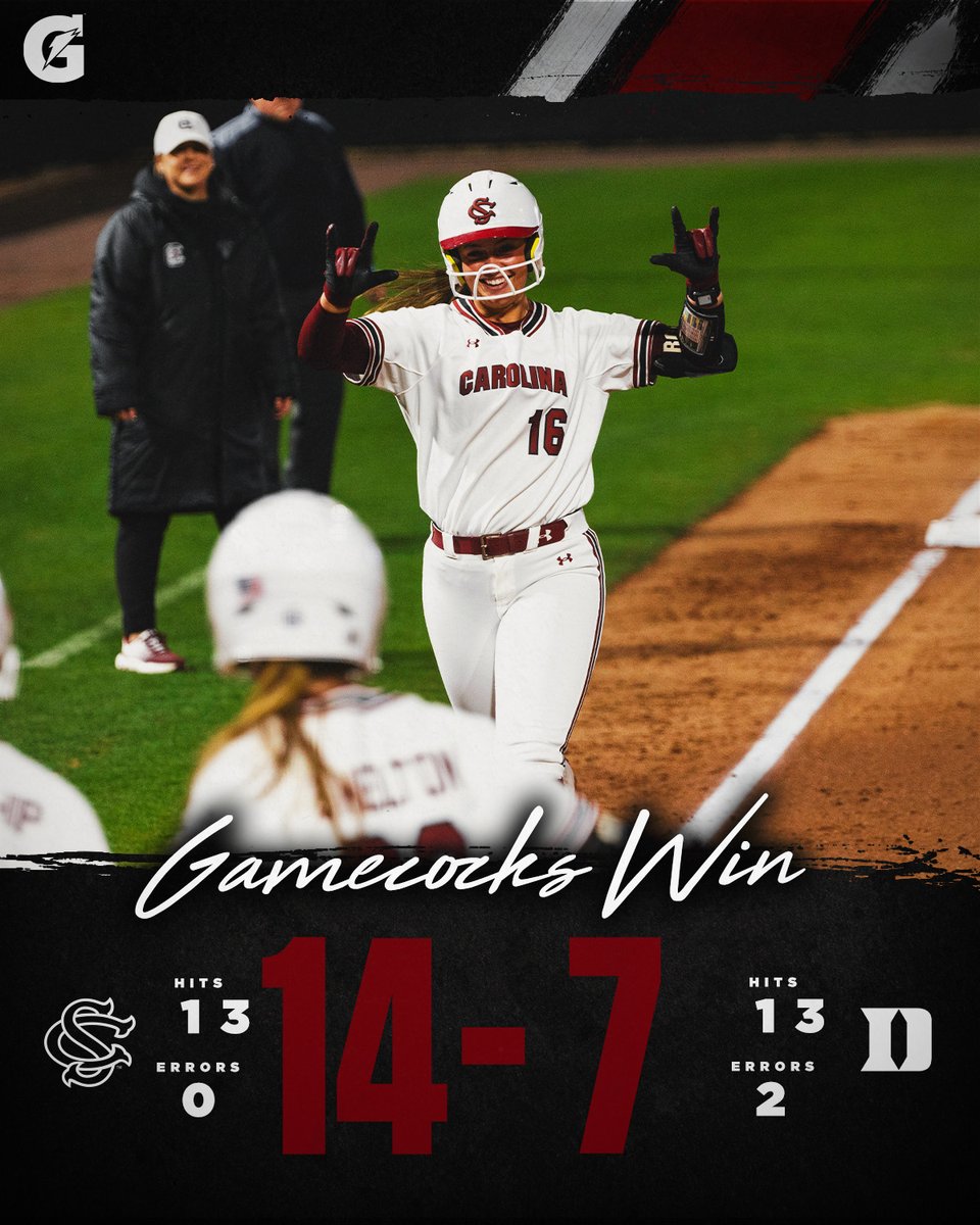 So thrilled for this &amp; proud in Coach Ashley Chastain Woodard and the softball program with their rankings &amp; the Duke sweep. I've been watching every pitch even when baseball is happening having baseball on the radio. Hoping the best for them at Oklahoma &amp; the rest of the season.