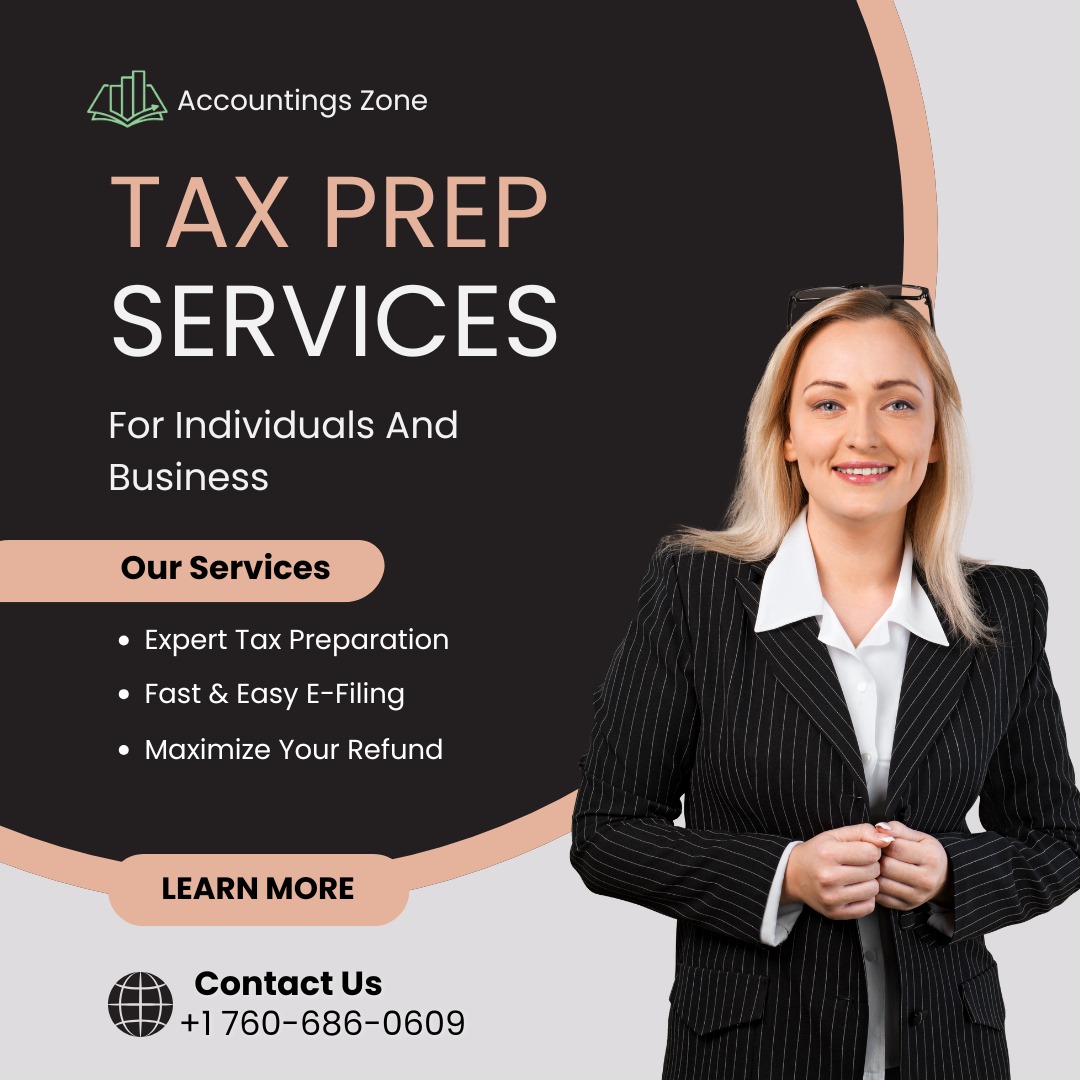 accountingszone's tweet photo. 💼 Tax season simplified in the USA! At Accounting Zone, we provide expert tax preparation, fast e-filing, and maximize refunds for individuals and businesses. 📊 Call +1 760-686-0609 for more info! 🇺🇸 #TaxPrep #AccountingServices #USABusiness #TaxSeason2025 #FinancialFreedom https://t.co/TPBCnJ2ahA