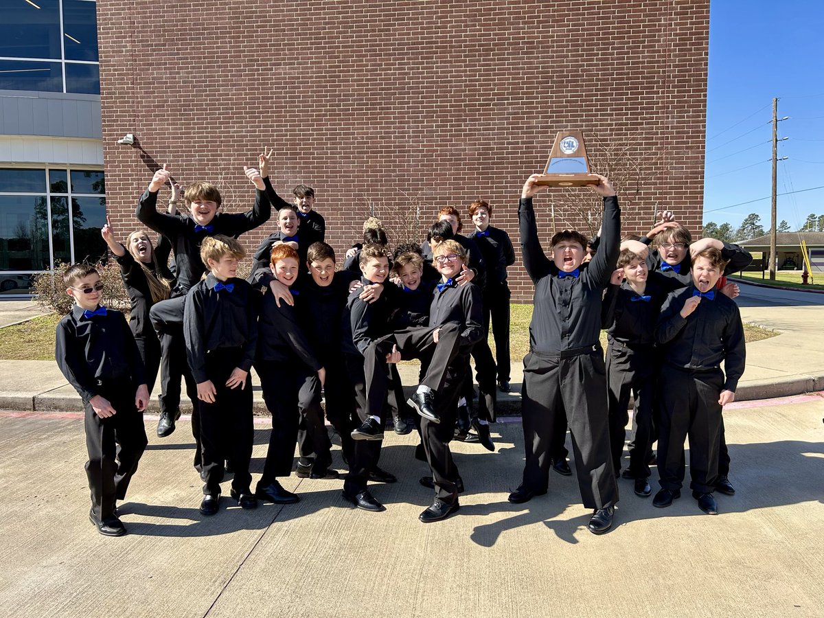 Congratulations to CONCERT MEN on getting SWEEPSTAKES at UIL!!! WE ARE SO PROUD OF Y’ALL!!! 🏆💙