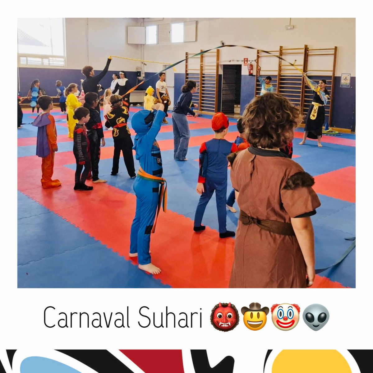 Suharikarate's tweet photo. ¡#Carnaval Suhari!
👹🤠🤡👽

Como todos los años en época de #carnavales, hacemos una clase un tanto especia, diferente, poco karate y mucha diversión! 🥳

#karate #suharikarate https://t.co/eVO7JoLn0j