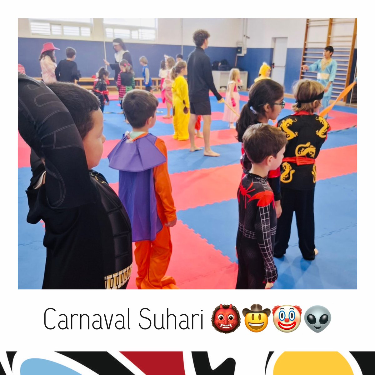 Suharikarate's tweet photo. ¡#Carnaval Suhari!
👹🤠🤡👽

Como todos los años en época de #carnavales, hacemos una clase un tanto especia, diferente, poco karate y mucha diversión! 🥳

#karate #suharikarate https://t.co/eVO7JoLn0j